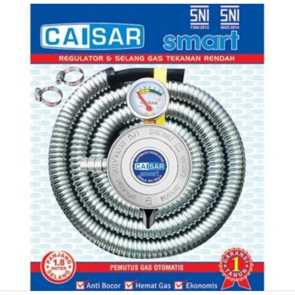 REGULATOR METER + SELANG KOMPOR LPG CAISAR