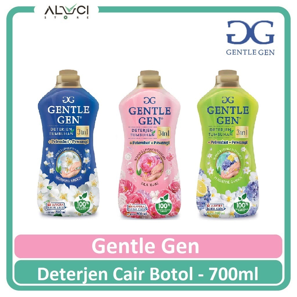 Gentle Gen Deterjen Tumbuhan Deterjen Cair Sabun Cuci Pakaian Botol 700ml