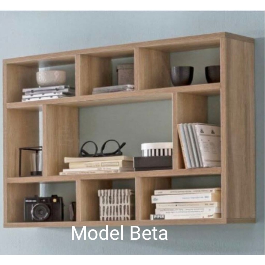 Rak dinding kayu jati belanda