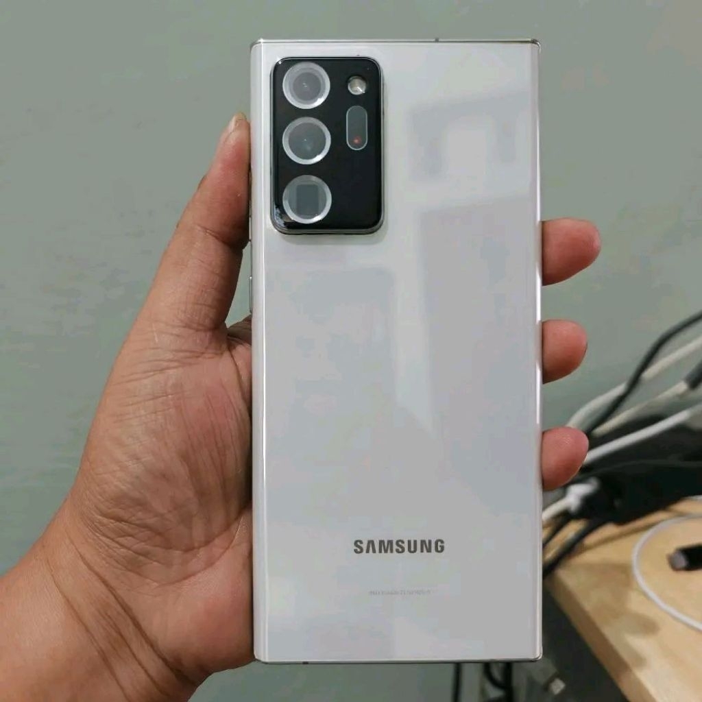 Samsung galaxy Note 20 ultra 5G putih minus lcd bergaris banyak ram 12/256gb second Singapore ex int