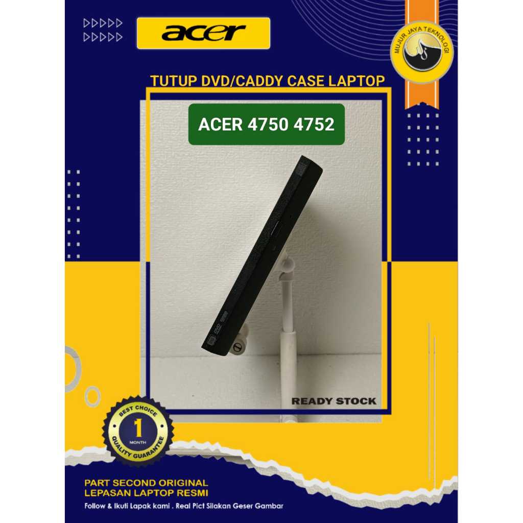 DVD Caddy Tutup Case Cover Laptop Acer 4750 4750Z 4752 4752G 4352  Second Original