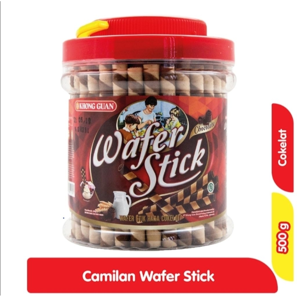 KHONG GUAN WAFER STICK BUCKET 500 GRAM READY STOCK