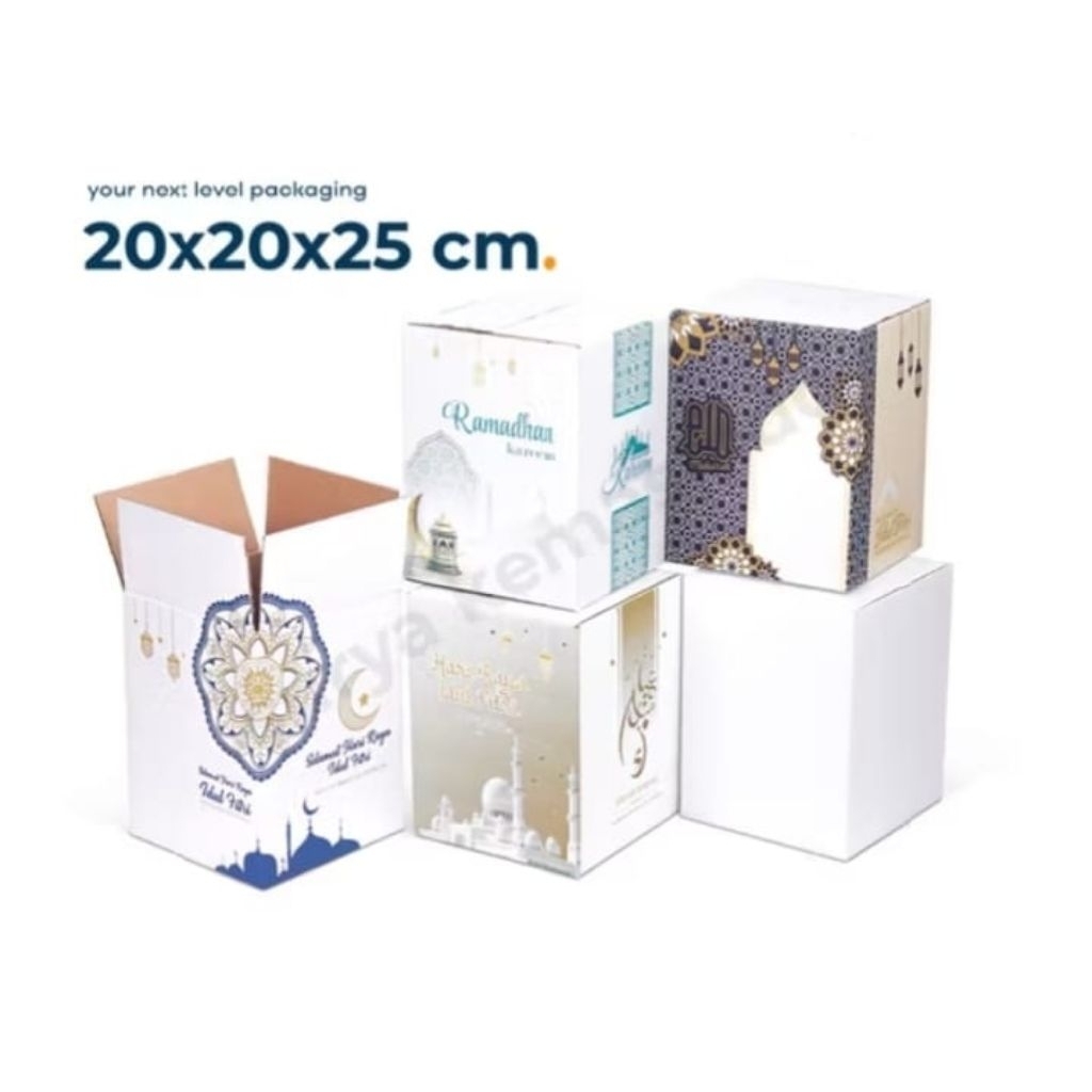 Box Parcel Mini 20x20x25cm Kardus/Parcel kecil/Lebaran/Parcel Lebaran/Idul Fitri