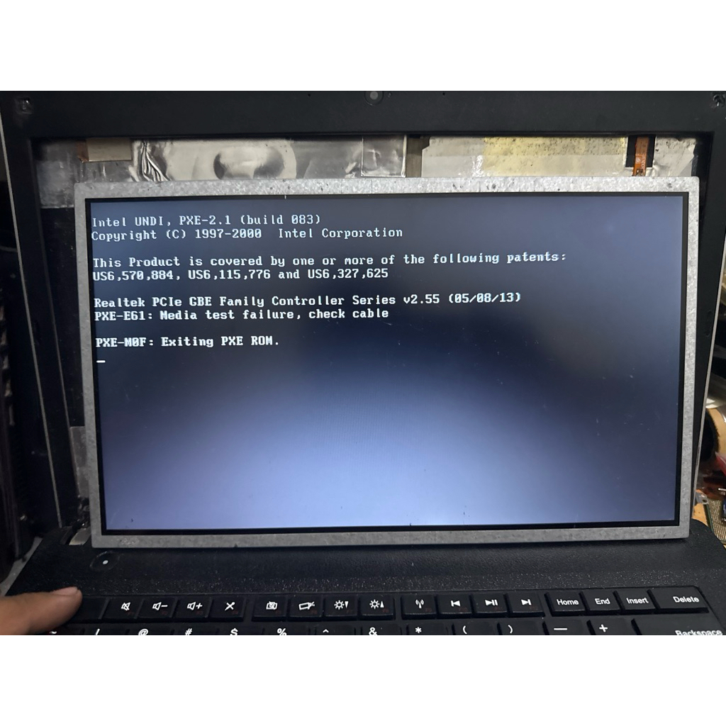 layar 12,5in pin 40 tebel bening