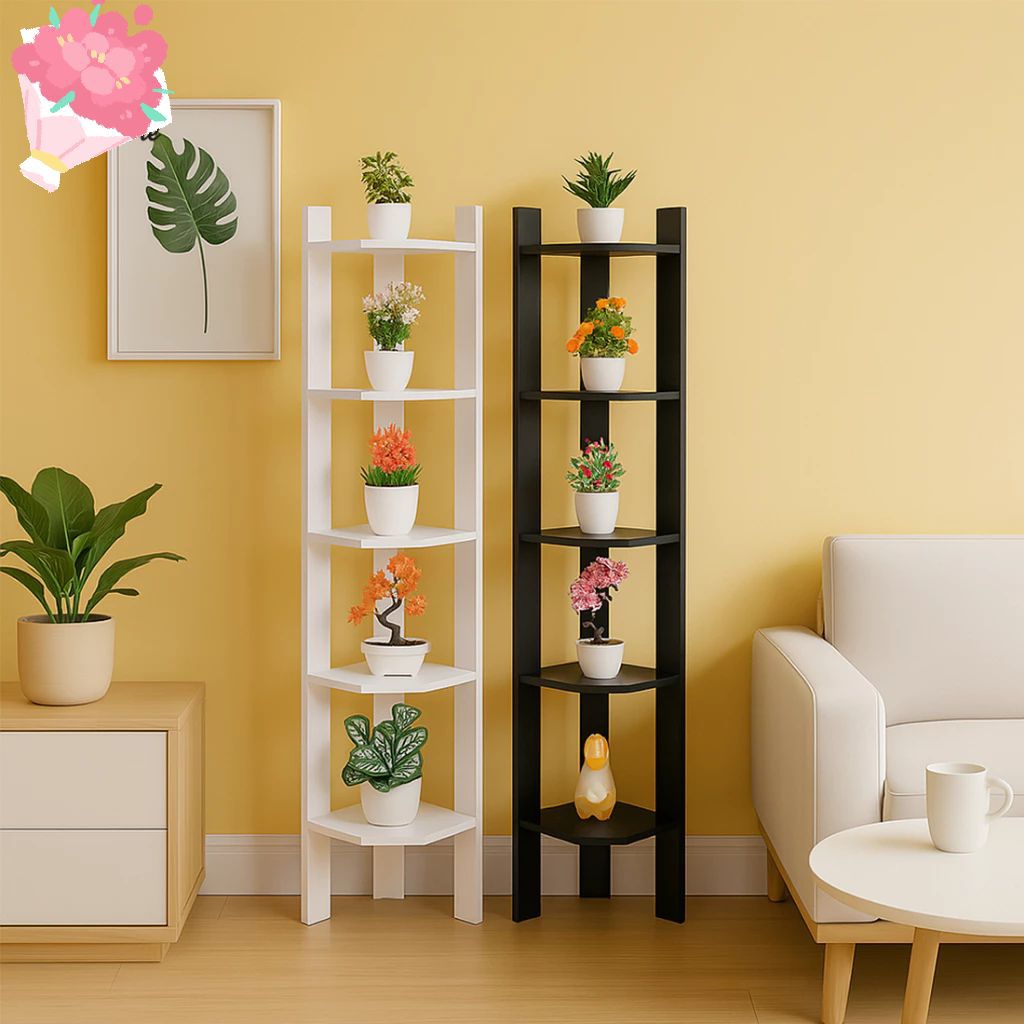 Rak Bunga Susut 5 Susun Serbaguna Hiasan Ruang Tamu