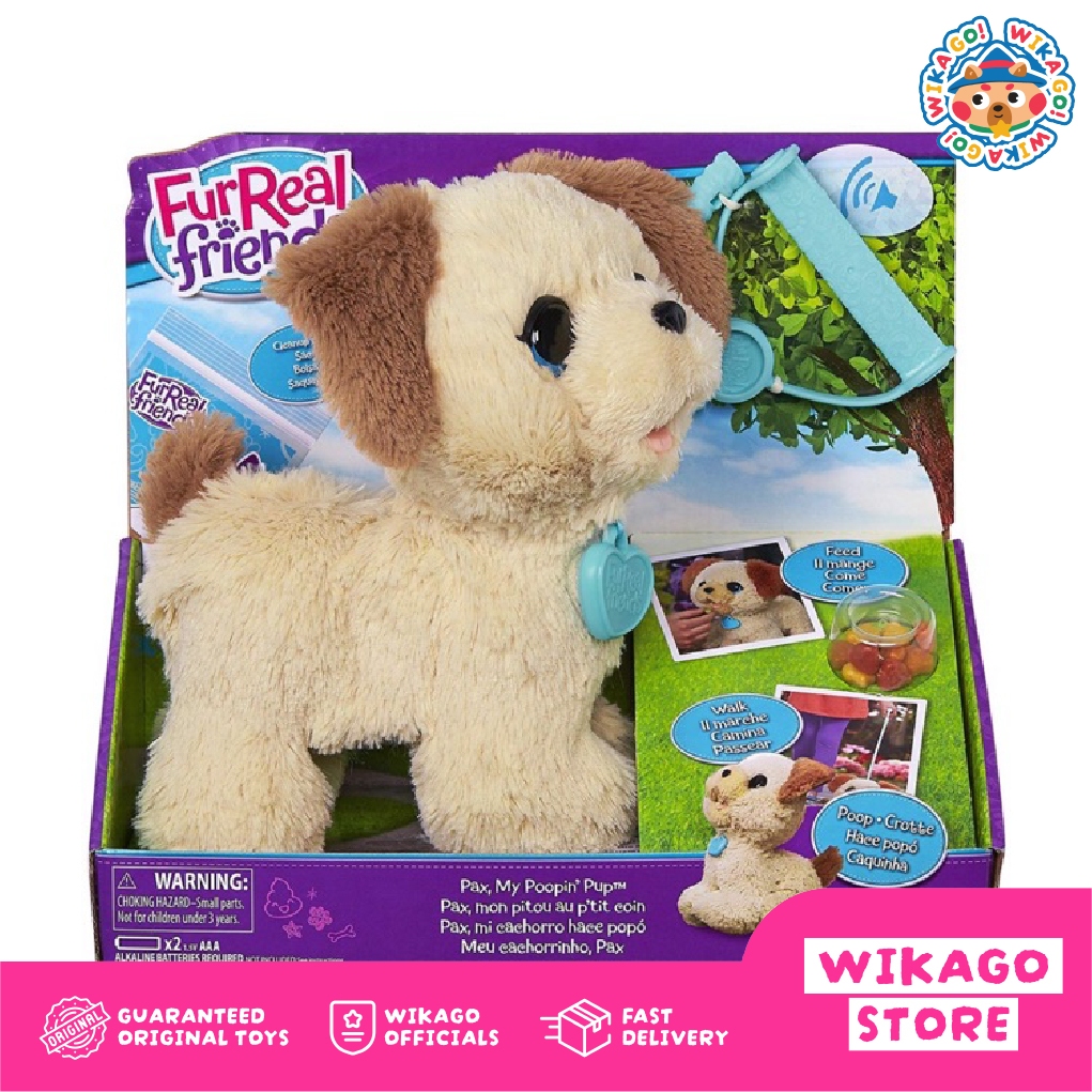 FURREAL FurReal Furreal Friend Pax My Poopin Pup - Mainan anjing bs jalan bersuara makan pup