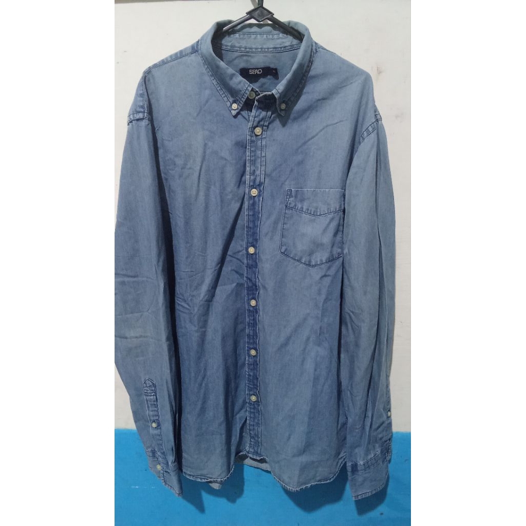 Kemeja Denim SPAO