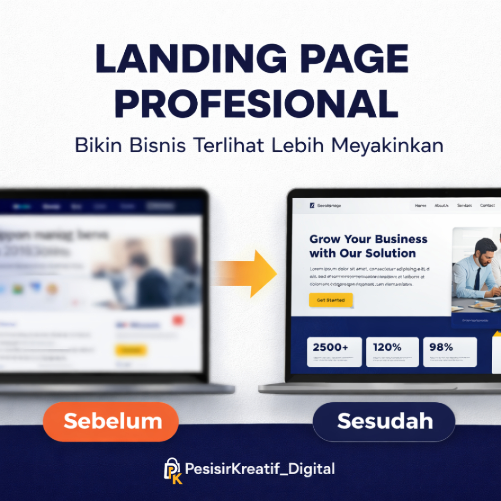 Jasa Landing Page Premium | Free Hosting + Domain | Untuk Bisnis & UMKM