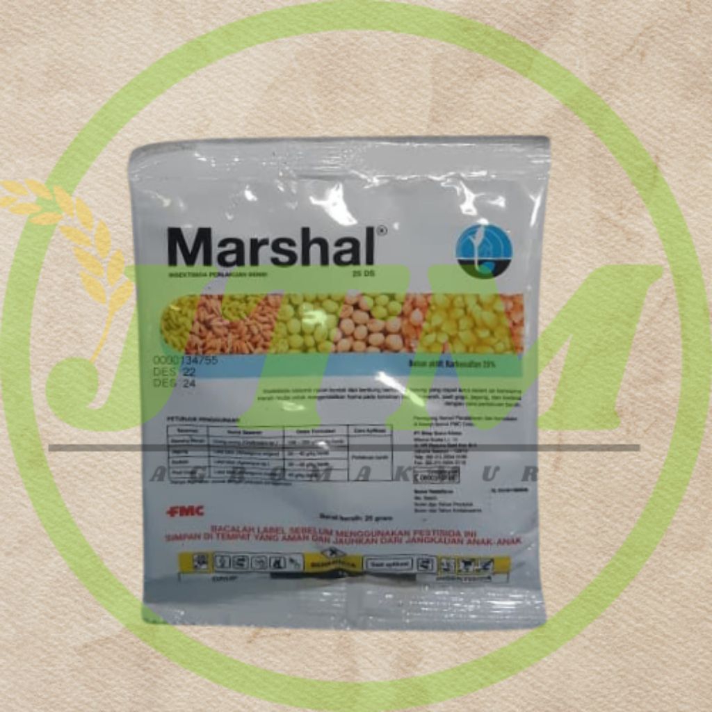 Insektisida Marshal 25DS 25gr - Sistemik, Kontak dan Lambung, Bubuk Merah Muda