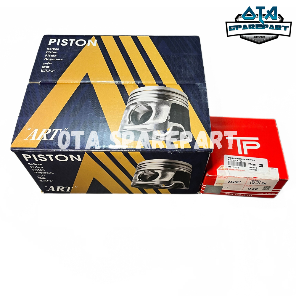Piston Seher Set + Ring Piston Toyota Kijang Super Kijang 5K KF40 ART Japan