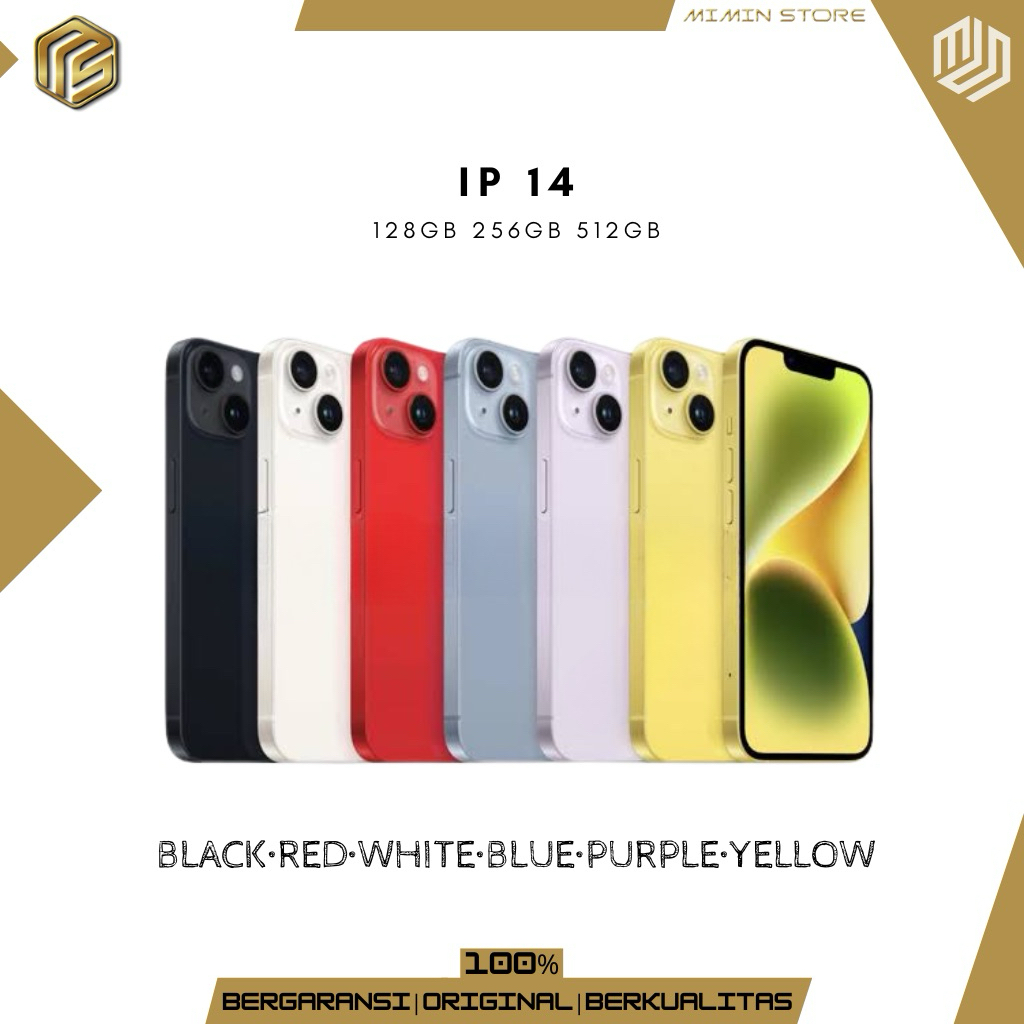 Second-hand iPhone 14 - 14plus 512GB/256GB/128GB FUNGSI NORMAL ORIGINAL MULUS