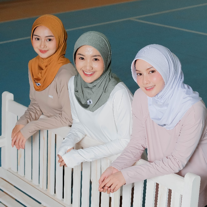 HIJAB DHINDA SPORTY NAYA BERGO HIJAB DAILY SEKOLAH OLAHRAGA HIJAB INSTANT DAILY