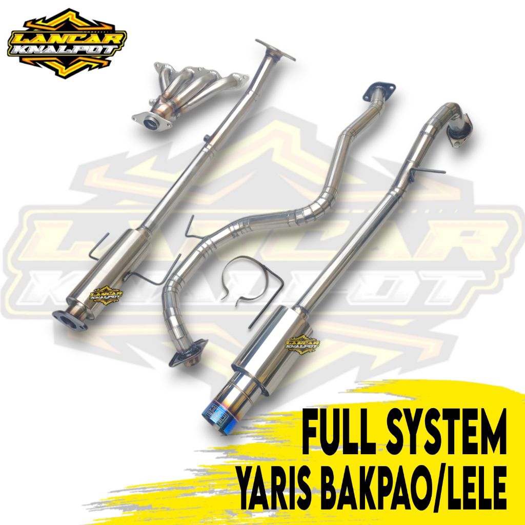 Full System Knalpot Yaris Bakpao Lele