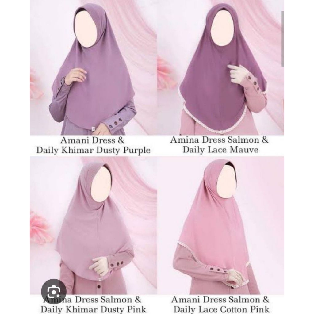 Daily Khimar Atelier Angelina HP Dusty Purple Paris Ultrafine Lightsclo Voal NHS Voal