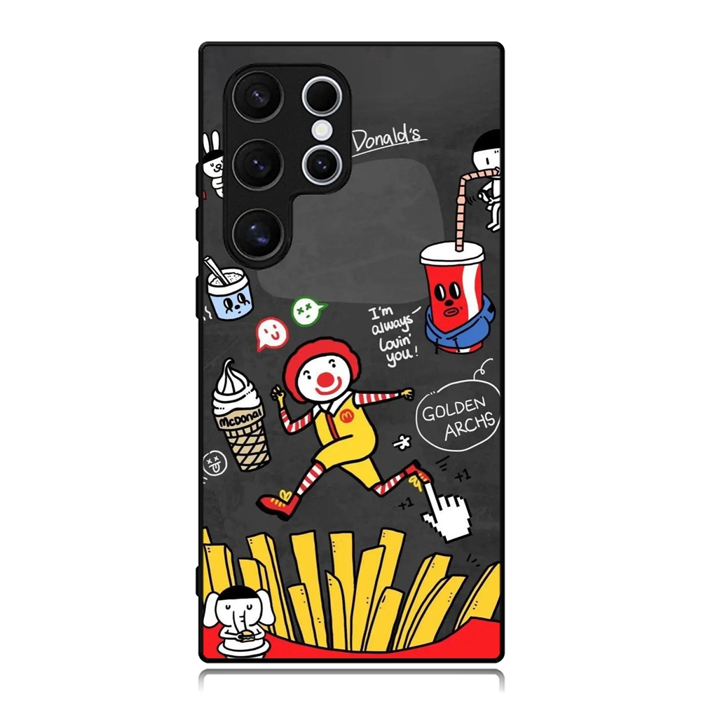 Case Samsung Galaxy S25 S24 S23 S22 S21 S20 S10 S9 S8 S7 S6 Ultra Plus Fe Softcase Custom McDonald d