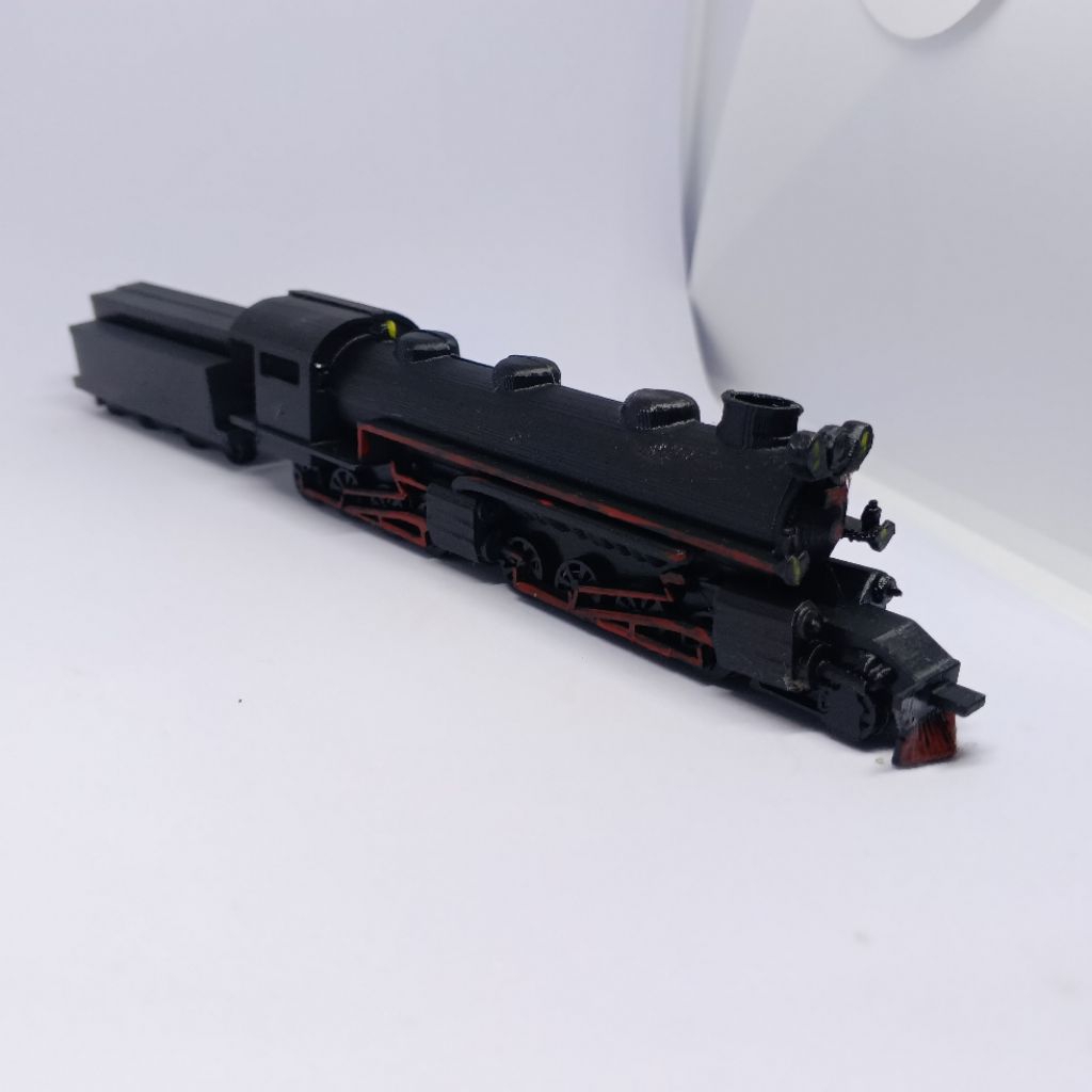 3D print miniatur lokomotif uap DD 52