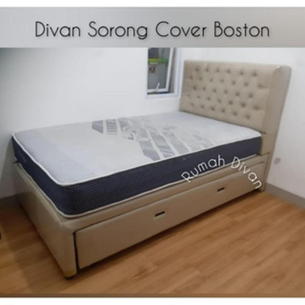 Divan Tempat Tidur Sorong Cover uk. kasur Atas 160x200 Bawah 120x200