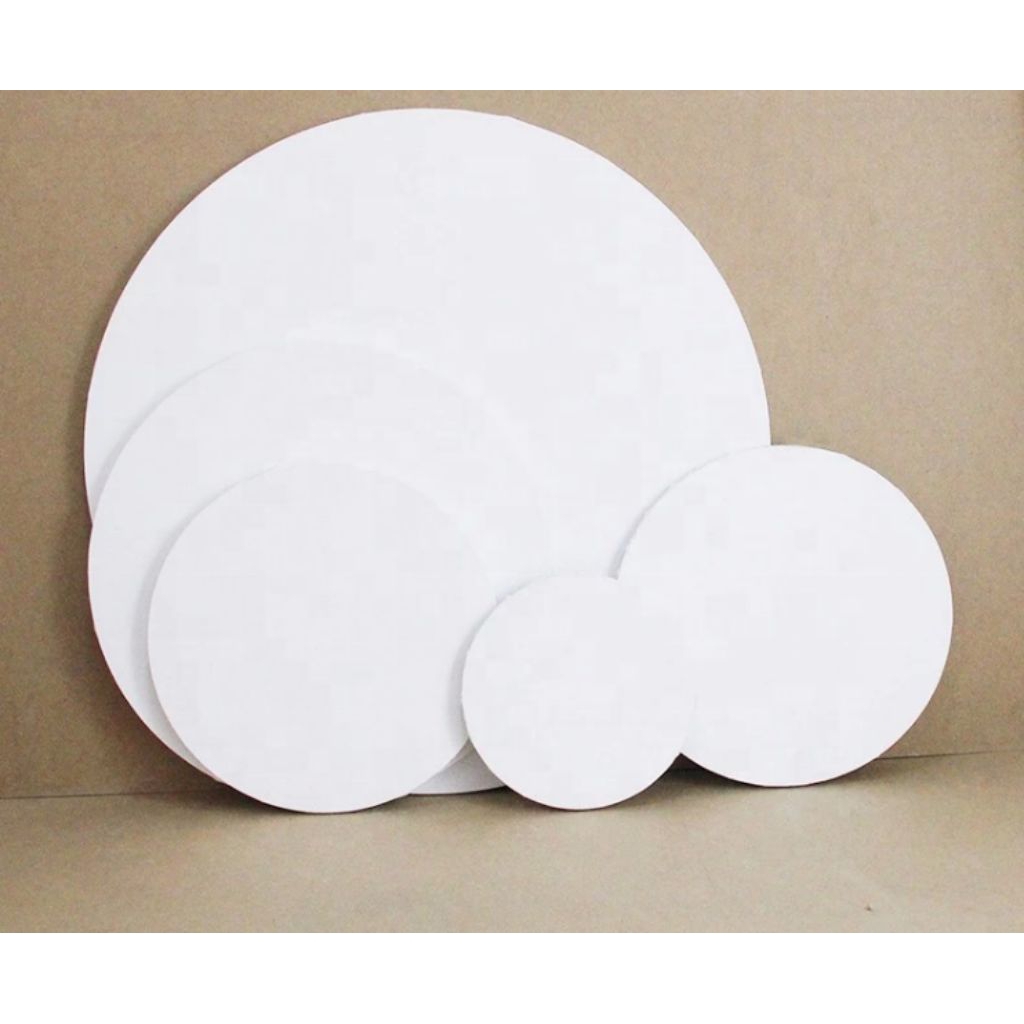 Kanvas Lukis Bulat , ( Lingkaran ) Triplek TEBAL 1cm 10cm s/d 40cm