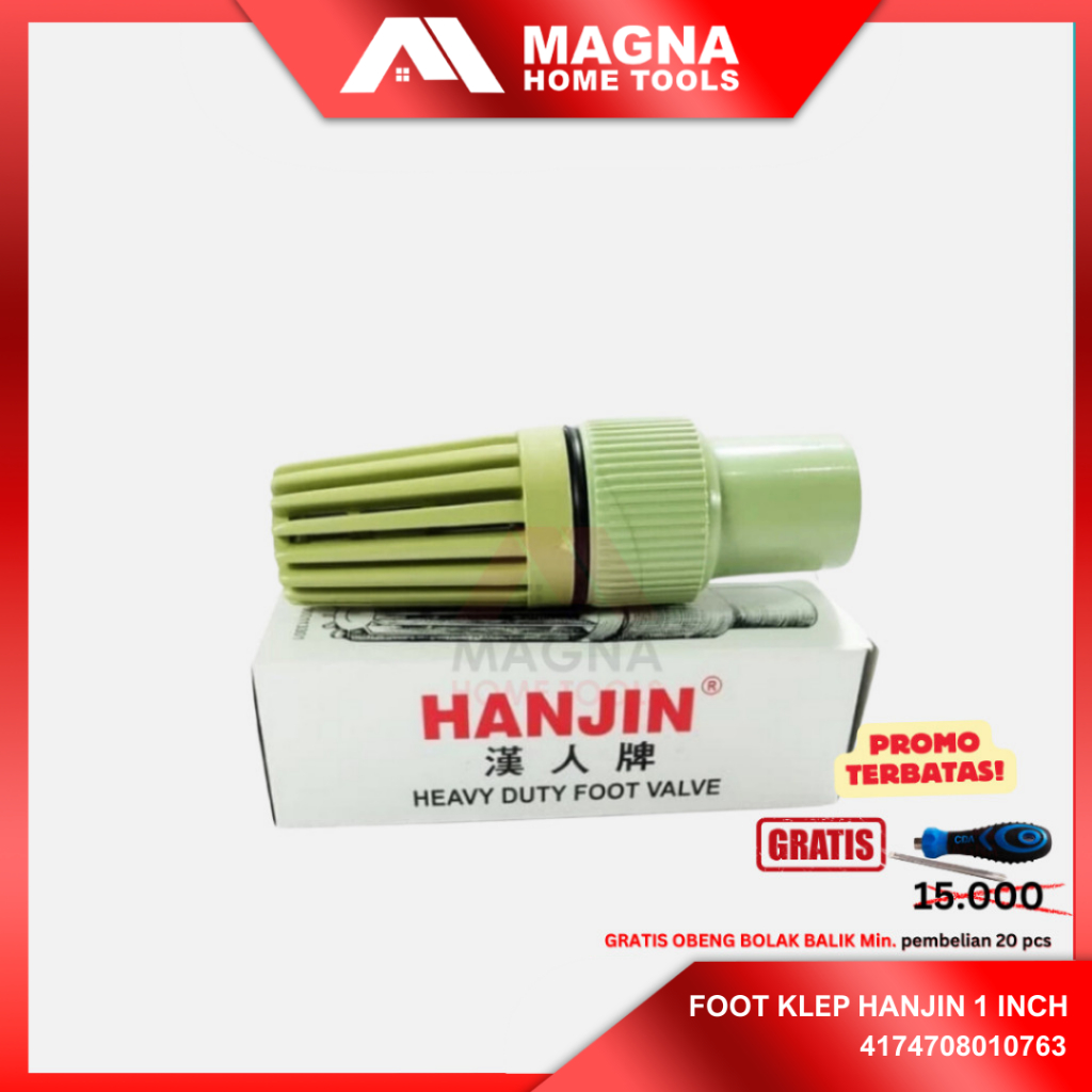 FOOT KLEP POMPA AIR 1 INCH HANJIN [ORIGINAL] TERMURAH