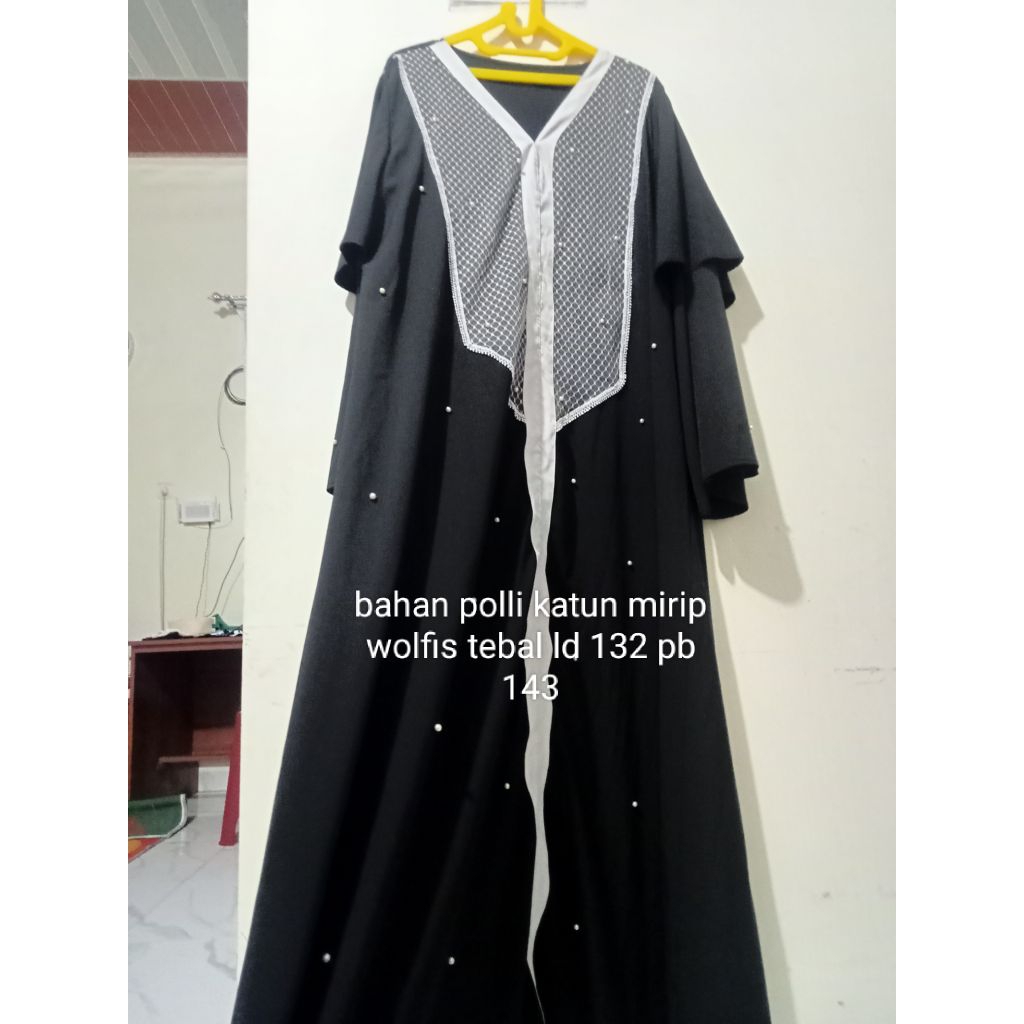 abaya hitam jumbo new