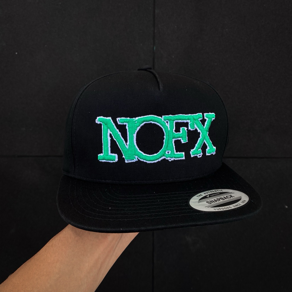 Caps Band Pria Wanita Nofx - Logo Green Original Official