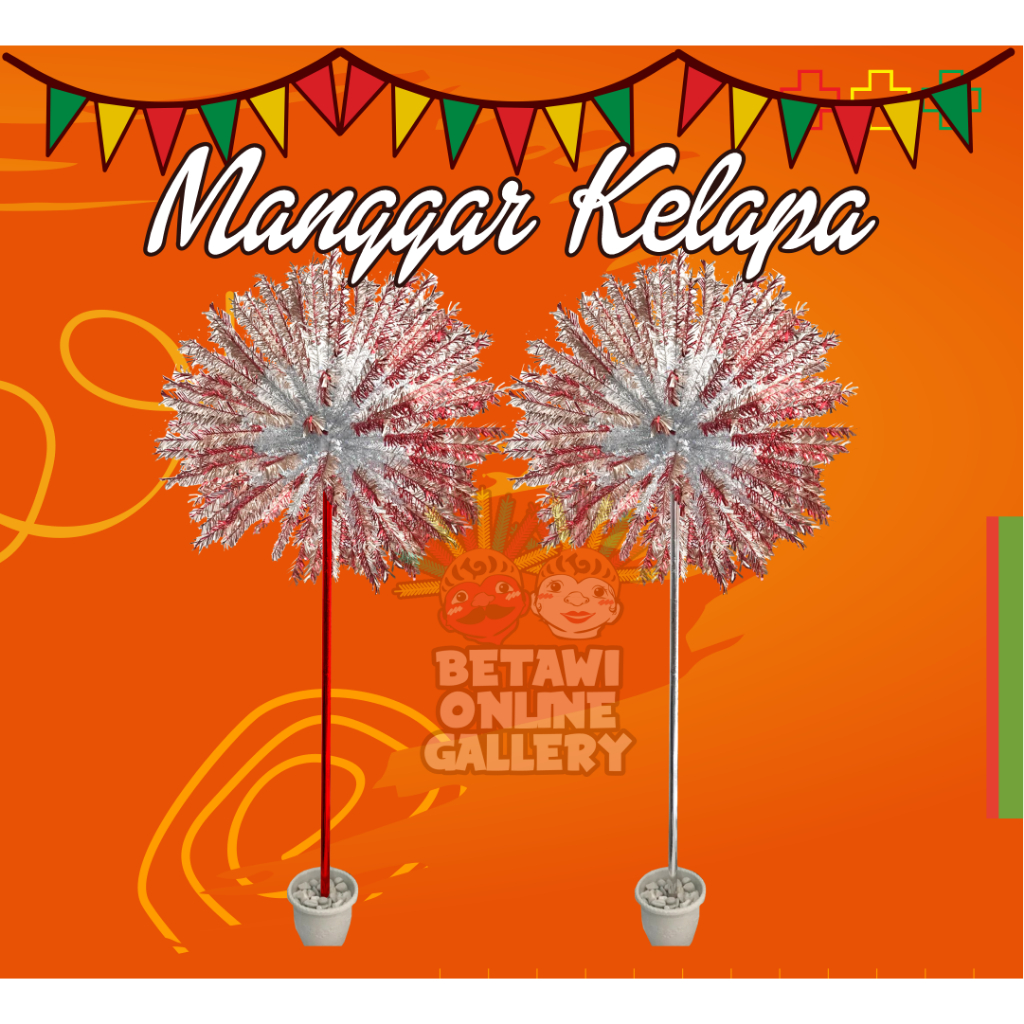 Hiasan Pohon Kembang Kelapa / Dekorasi Betawi / Manggar Kelapa / Pohon Manggar kelapa