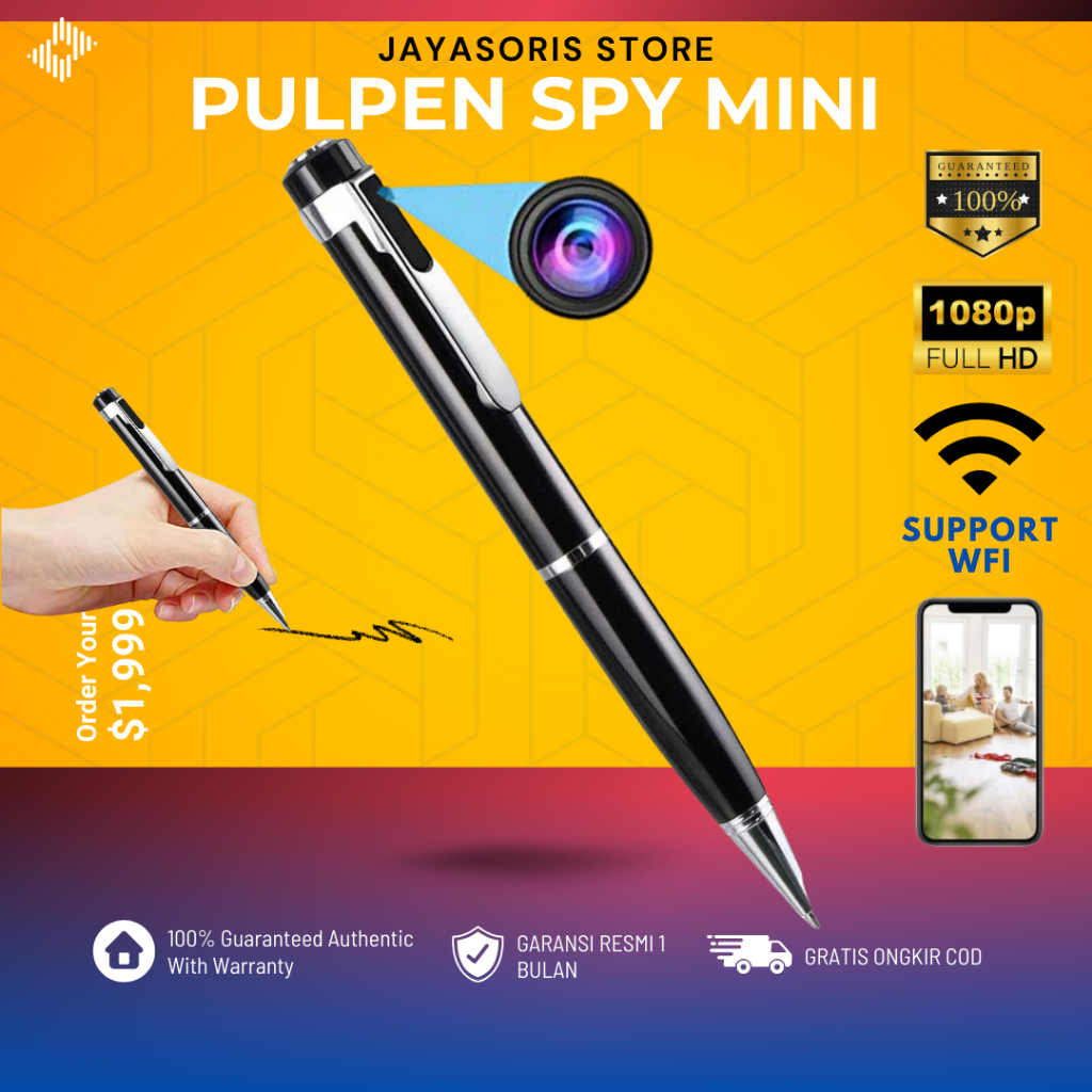 PULPEN KAMERA MINI CCTV TANPA WIFI SPY CAM CAMERA MINI KAMERA PENGINTAI MINI KECIL TERSEMBUNYI MURAH