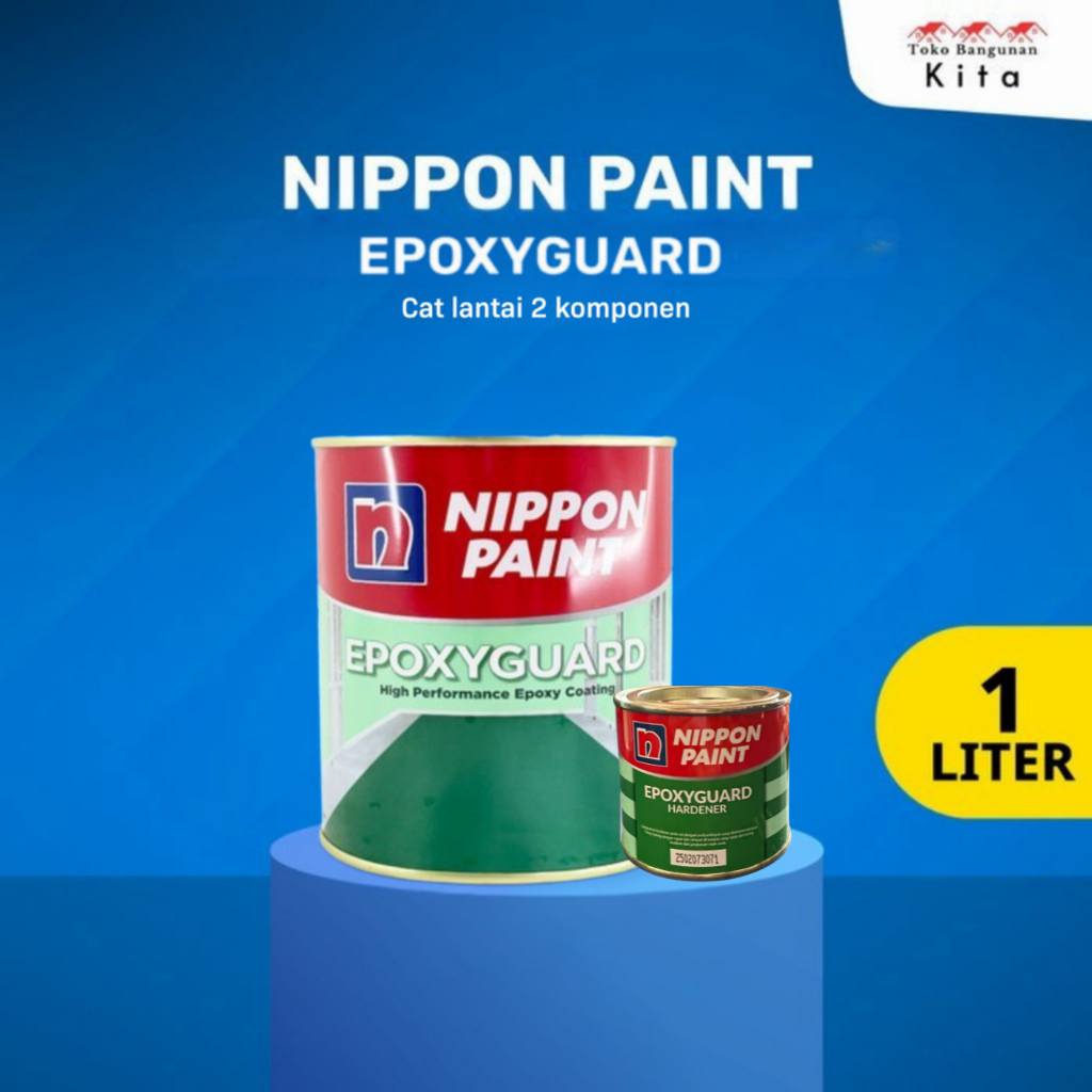 Nippon Paint EpoxyGuard - Cat Lantai 1 Liter & 5 Liter