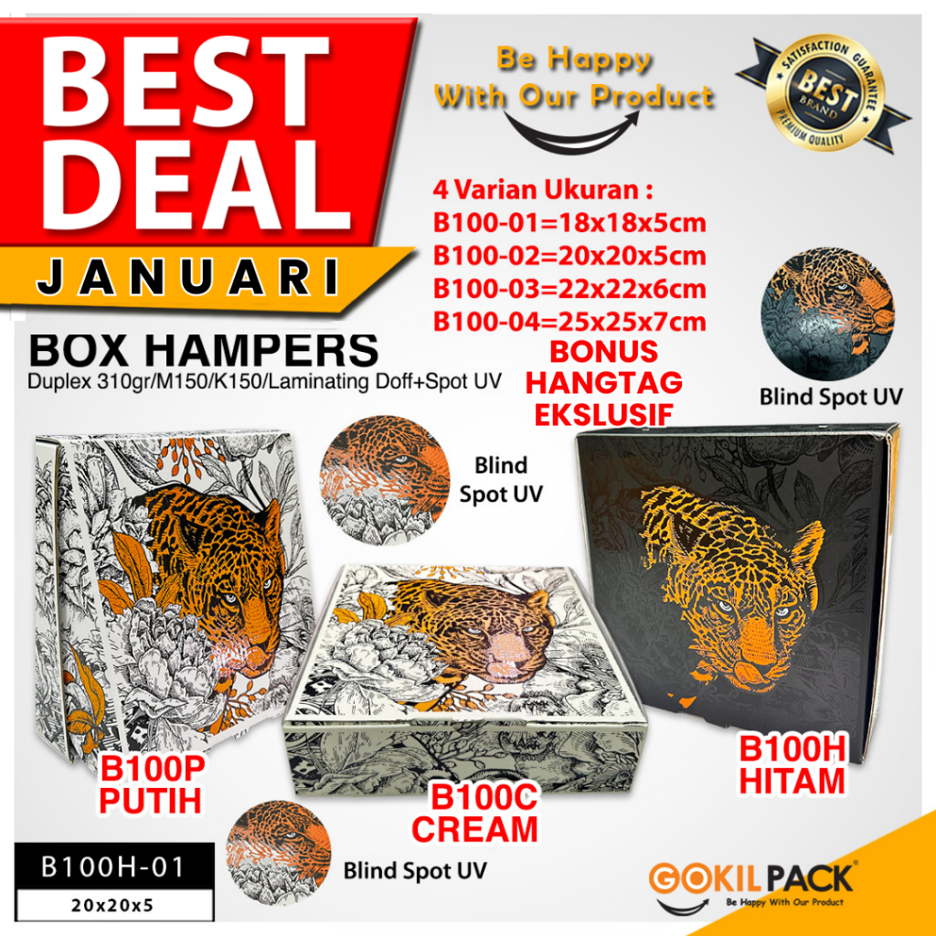 Box Hampers - Dus Packaging Baju - Kotak Kado - Souvenir - B100