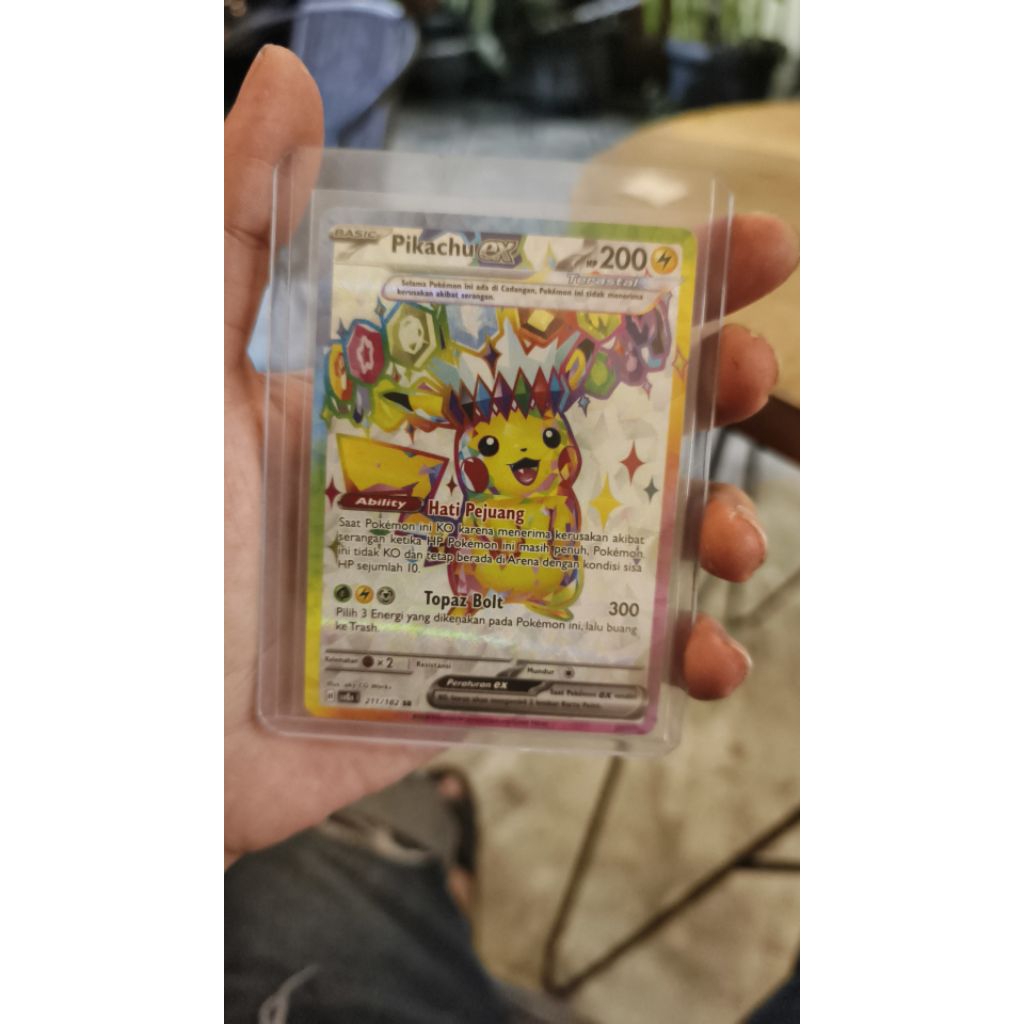 kartu pokemon pikachu Ex SR