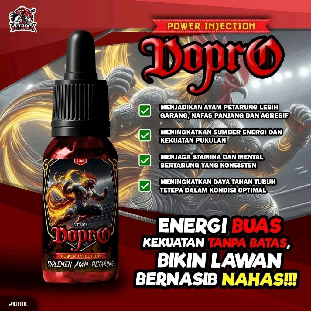 DOPRO – Suplemen Tenaga & Mental Petarung Ayam Aduan