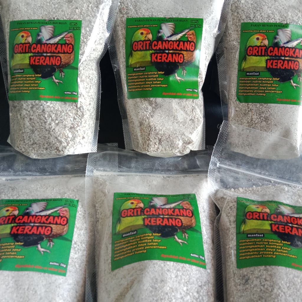 Grit Cangkang Kerang suplemen bernutrisi 50 kg/Grit Merpati Garansi Terbaik