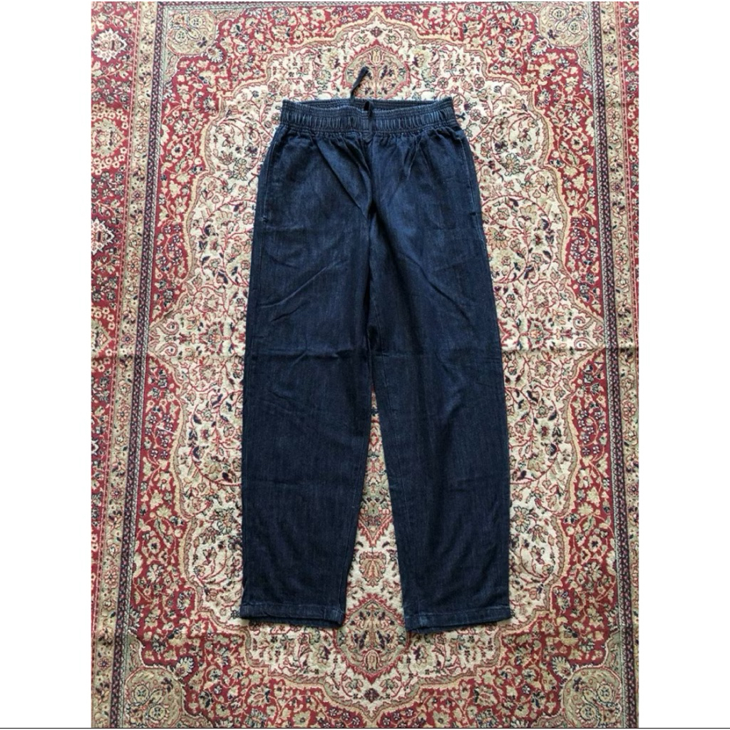 Celana gu denim relaxed pants Gu japan streetwear vintage denim HH332