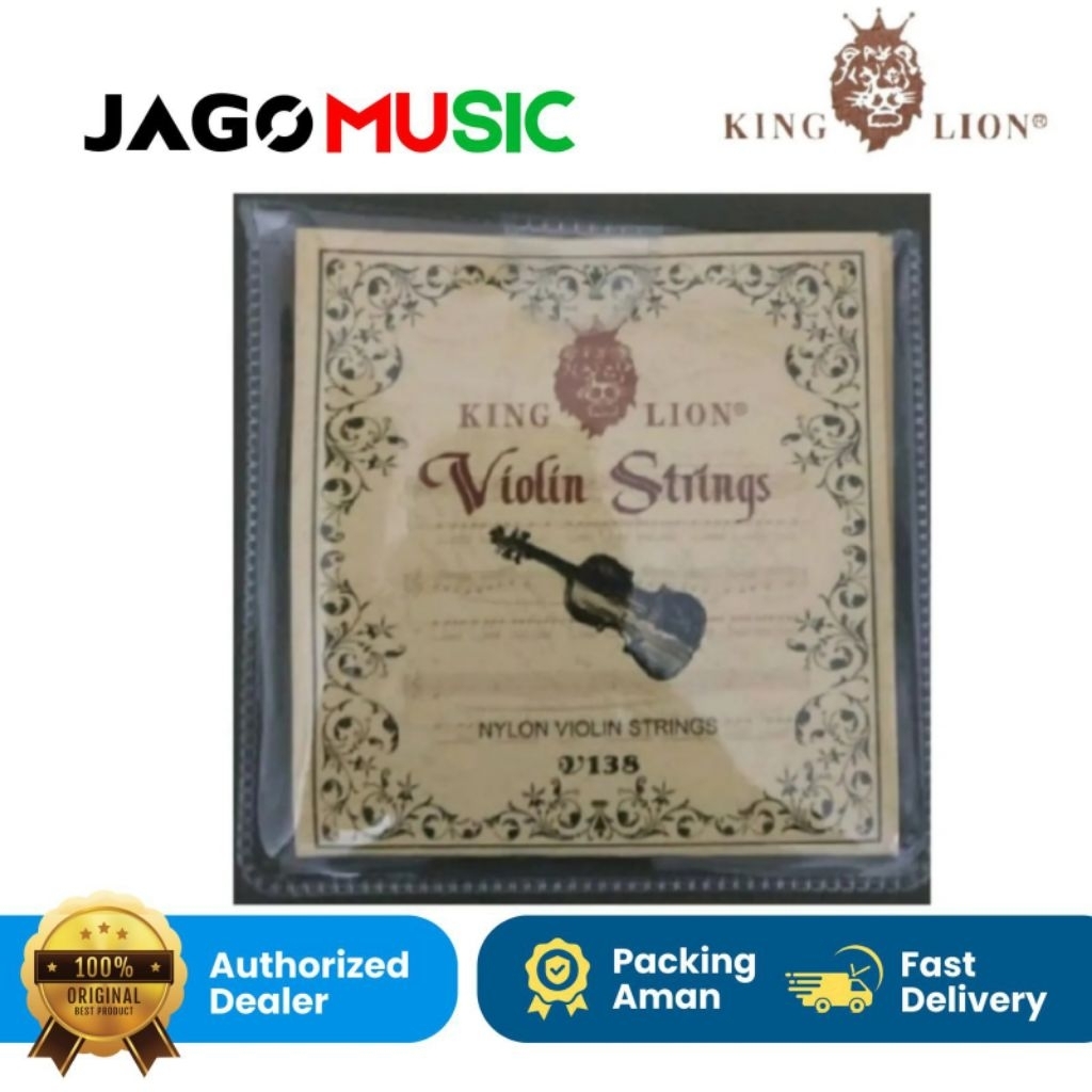 Senar Biola Violin String KING LION Nylon Violin String V138 V 138
