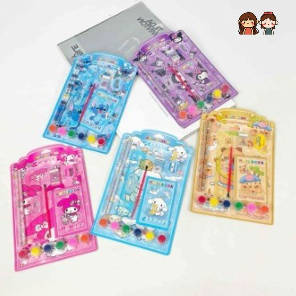 ATK - STATIONARY SET HAPPY LEARNING MTF ANIMALS, SET POUCH PVC TRG ALAT TULIS BUKU