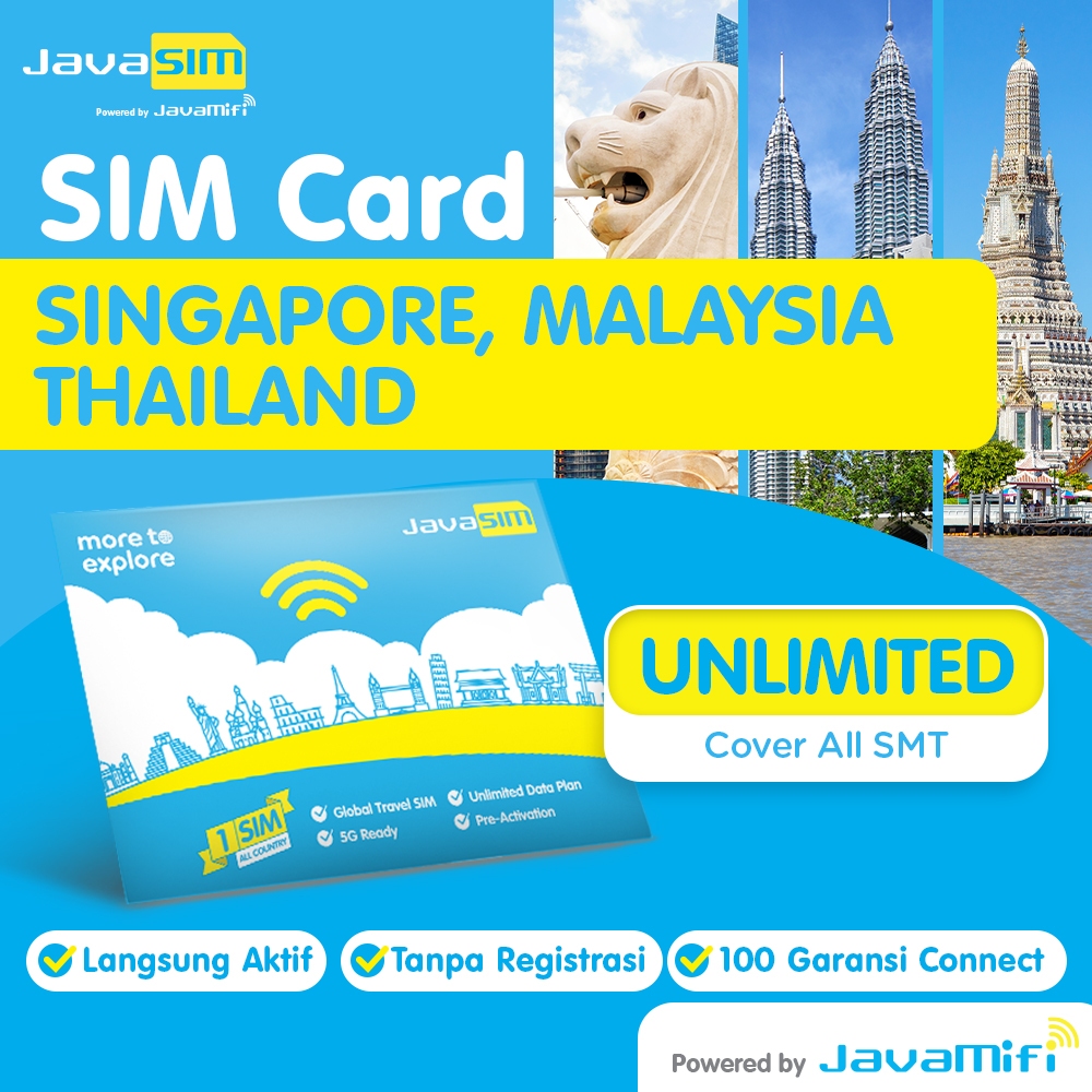 JavaMifi SIM Card SMT Unlimited Quota 30 HARI