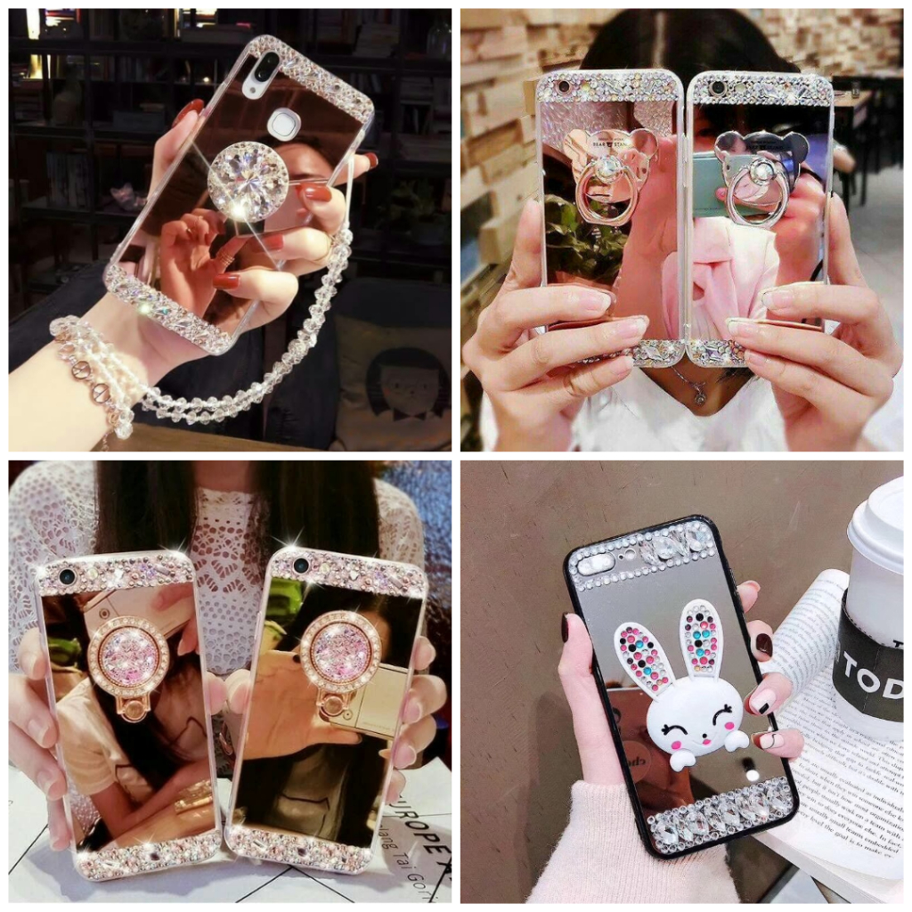 Casing Hp Diamond Mirror Case Xiaomi Redmi Note 4 Note 5 Note 5A Note 5A Prime Note 5 Pro