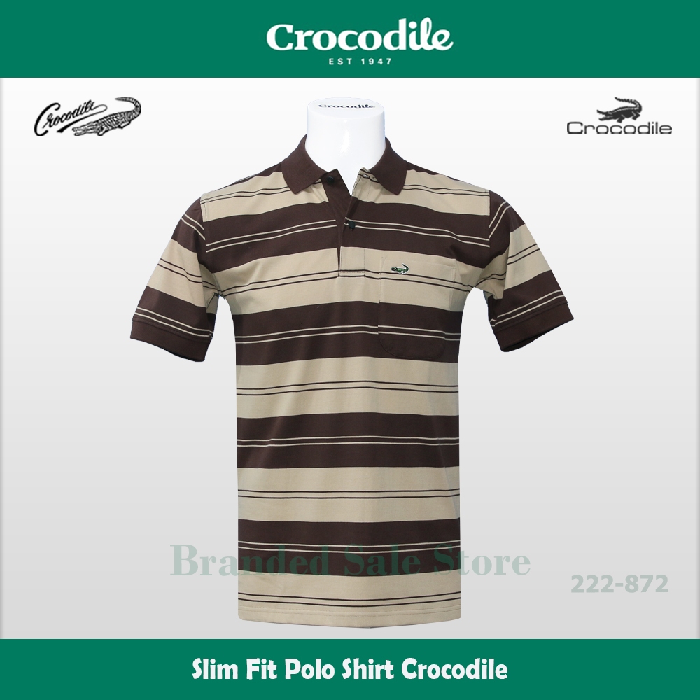 Baju Kaos  Kerah Pria - Slim Fit Men Polo Shirt Original CROCODILE 222-872-49