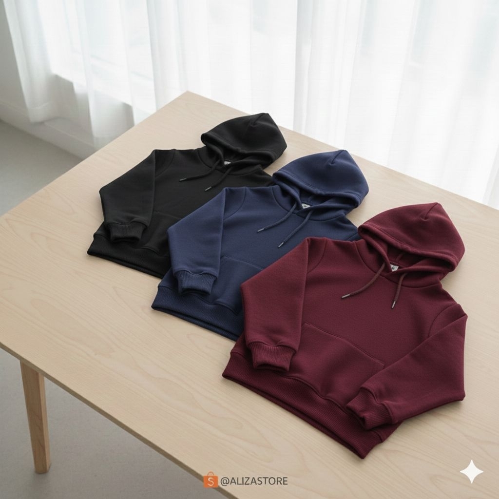 Sweater Hoodie Anak Sekolah SD SMP Jaket Harian Anak Nyaman & Adem