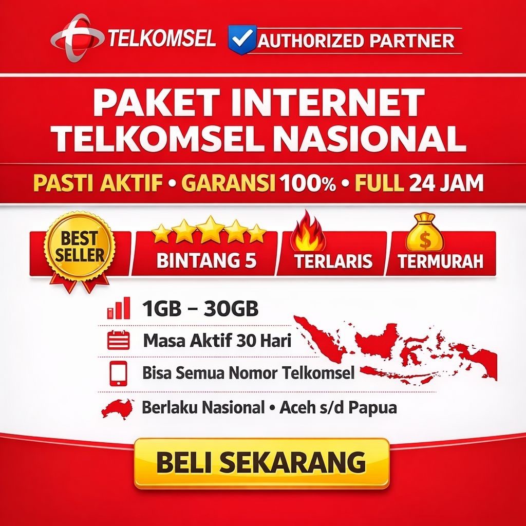 Paket Internet Telkomsel 30 Hari | Paket Data Telkomsel | Kuota Telkomsel | Simpati & Kartu AS | Mur