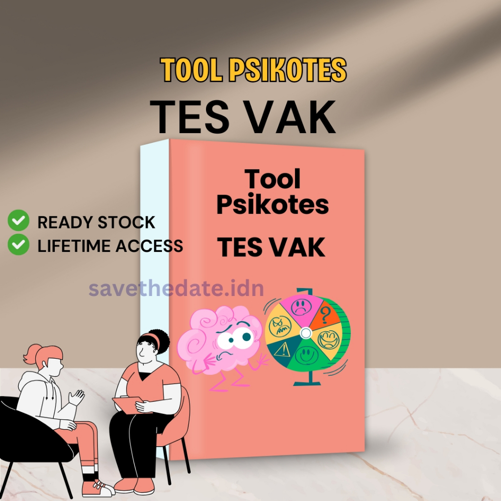 TOOLS PSIKOTES VAK - Alat Tes Psikologi Visual Auditory Kinesthetic - Pengukur Gaya Belajar