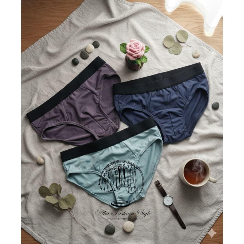 Celana dalam pria | dengan bahan yang tidak bikin membekas di kulit, adem dan nyaman saat di gunakan