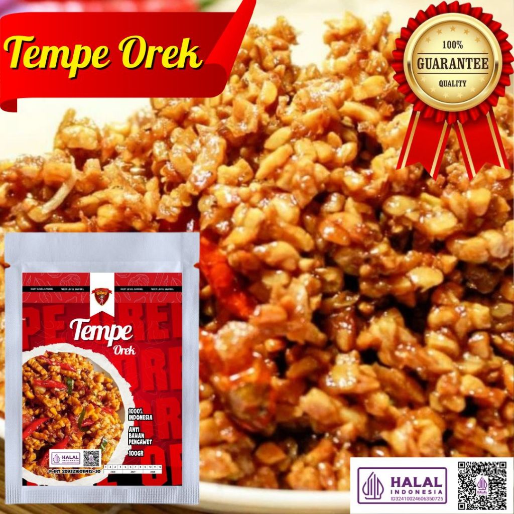 100gr Tempe Orek/ Kering Tempe/ Tempe Kering/KERING TEMPE PEDAS MANIS/TEMPE OREK TERI KACANG/OREK TE