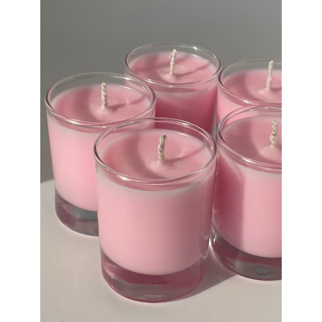 Lilin Aromaterapi Rose Pink | Wangi Bunga Mawar | Candle Aromaterapi