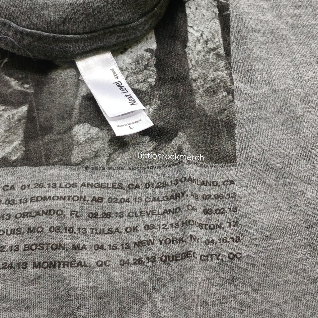 Kaos Band MUSE Original Size LARGE - Split Photo