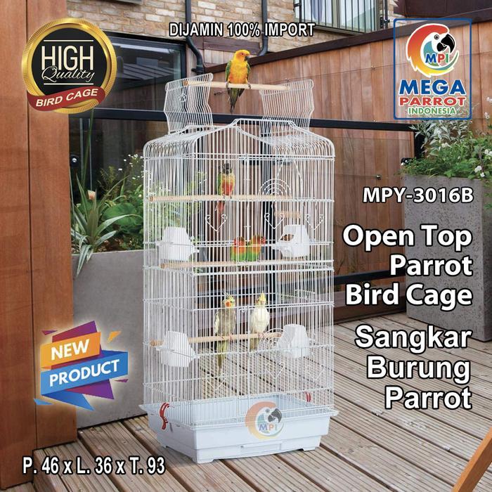 Kandang / Sangkar Burung Parrot Open Top Mpy-3016B Pasti Promo