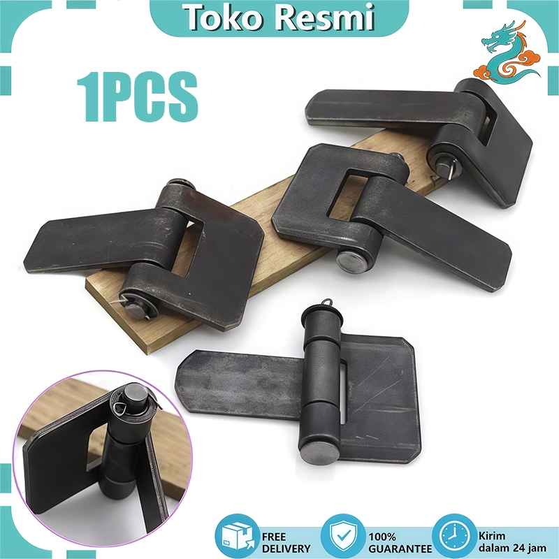 Engsel Pintu Besi Engsel Bak Truk Truck Hinge Sederhana Pengelasan Tugas Berat Bak Truk
