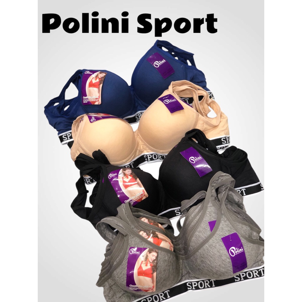 BH Polini Bra Sport A195 Bahan Kaos Busa Sedang
