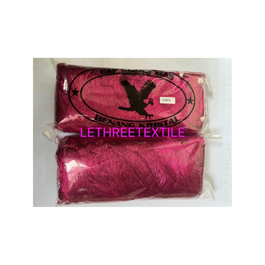 Benang Kristal warna PINK FANTA
