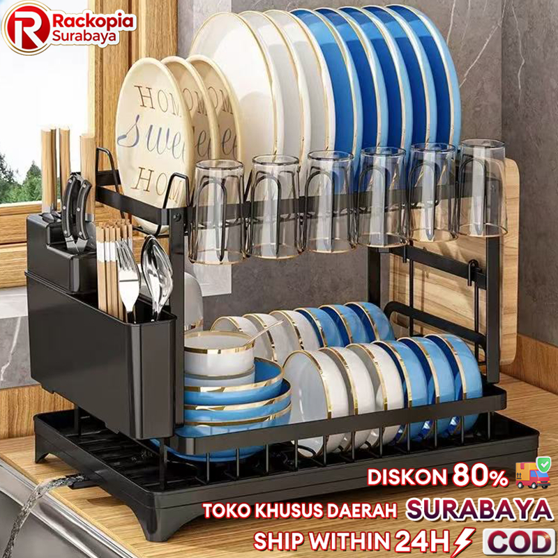 Rak Piring Stainless Rak Piring Wastafel Stainless Rak Wastafel Cuci Piring Rak Pengering Piring
